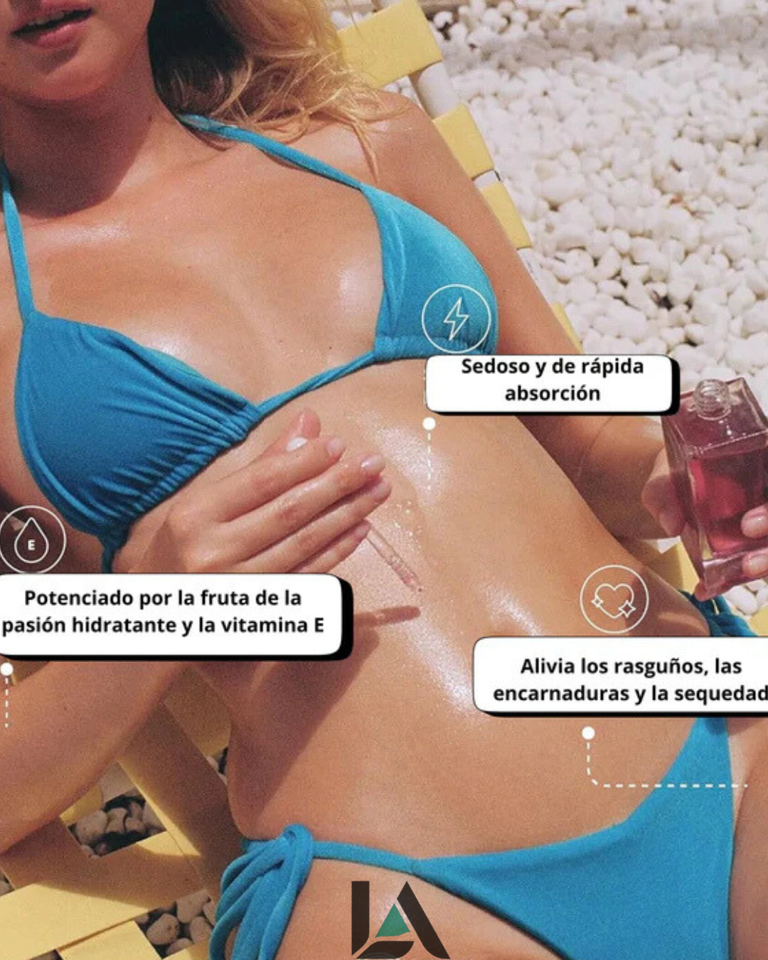 Aceite Truly con aroma que perdura hasta por 24 horas - Piel suave y sin vellos encarnados
