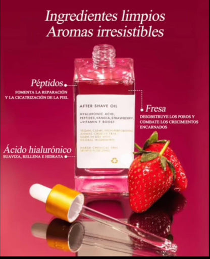 Aceite Truly con aroma que perdura hasta por 24 horas - Piel suave y sin vellos encarnados